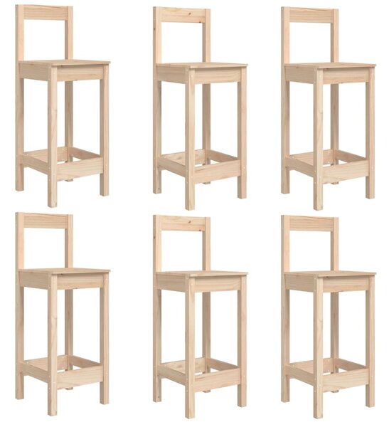 7dílný zahradní barový set masivní borové dřevo 3154760