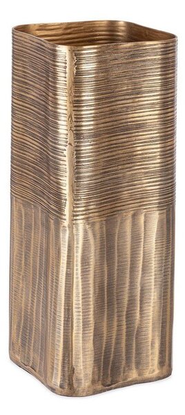 Kovová ručně vyrobená váza ve zlaté barvě (výška 31,5 cm) Reel – Bizzotto