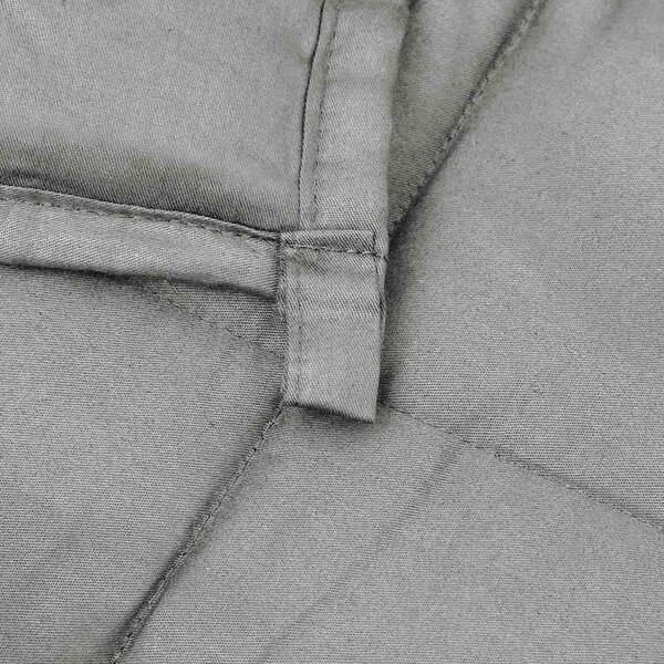VidaXL Zátěžová deka 155 x 220 cm 7 kg 100% Bavlna 205T [350722] Barva: Šedá