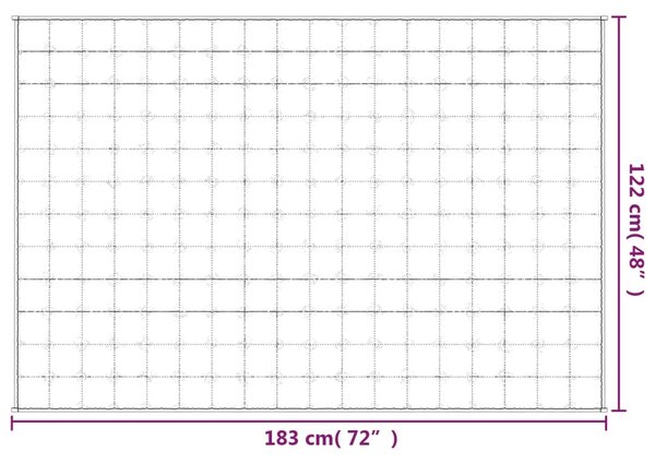 Zátěžová deka modrá 122 x 183 cm 5 kg textil 3154847