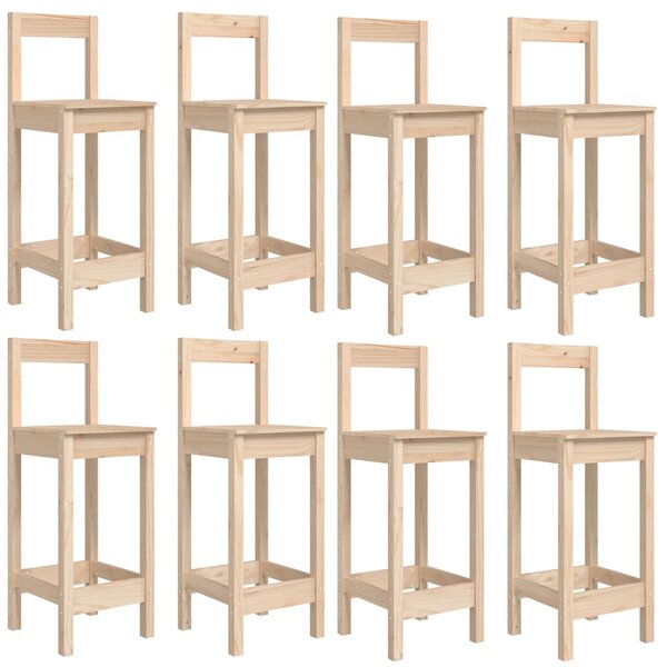 9dílný zahradní barový set masivní borové dřevo 3154770