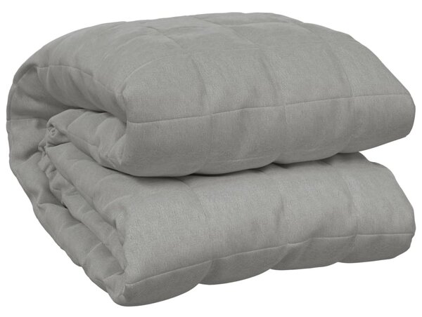 Zátěžová deka šedá 200 x 220 cm 9 kg textil 3154785