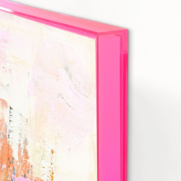 Tištěný/s ručně malovanými prvky obraz s rámem/na plátně 102x102 cm New Age Pink – Malerifabrikken