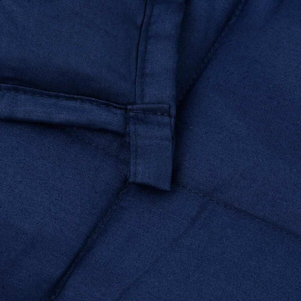 Zátěžová deka modrá 200 x 220 cm 9 kg textil 3154803