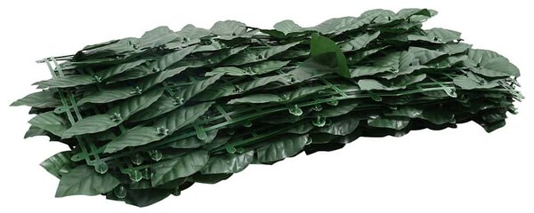 Balkónová zástěna s tmavě zelenými listy 400 x 100 cm 315488
