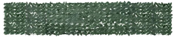 Balkónová zástěna s tmavě zelenými listy 400 x 75 cm 315484