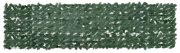 Balkónová zástěna s tmavě zelenými listy 300 x 75 cm 315483