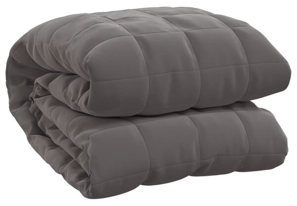 Zátěžová deka šedá 200 x 220 cm 9 kg textil 3154839