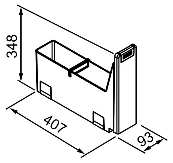 Franke Cube odpadkové koše 4.5 l černá-červená 134.0039.317