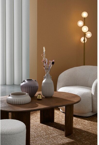 Stojací lampa ve zlaté barvě se skleněným stínidlem (výška 156,5 cm) Balls – Bizzotto