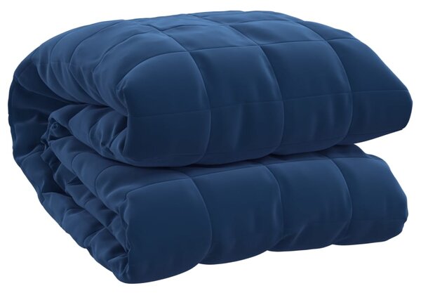 Zátěžová deka modrá 200 x 220 cm 9 kg textil 3154857