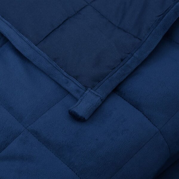 Zátěžová deka modrá 200 x 220 cm 9 kg textil 3154857