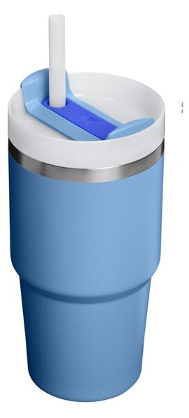 Modrá termoska s brčkem z nerezové oceli 600 ml Quencher H2.O FlowState™ Tumbler Blue Sky – Stanley