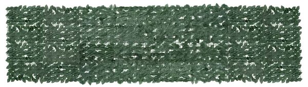 Balkónová zástěna s tmavě zelenými listy 400 x 100 cm 315488