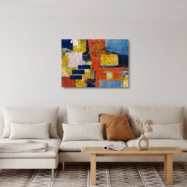 Skleněný obraz - Abstrakce (70x50 cm)