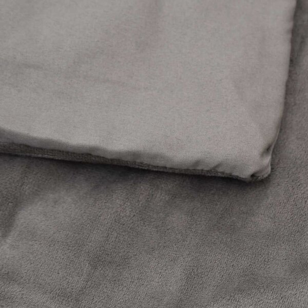VidaXL Zátěžová deka 155 x 220 cm 7 kg 100% Bavlna 205T [350830] Barva: Šedá