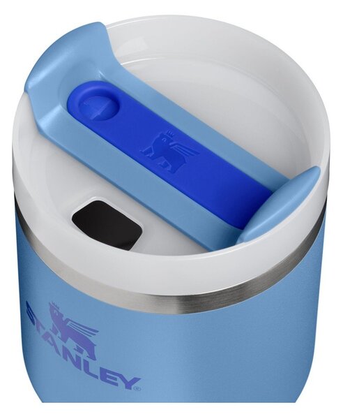 Modrá termoska s brčkem z nerezové oceli 600 ml Quencher H2.O FlowState™ Tumbler Blue Sky – Stanley