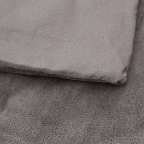 Zátěžová deka s povlečením šedá 200 x 220 cm 13 kg textil 3154895