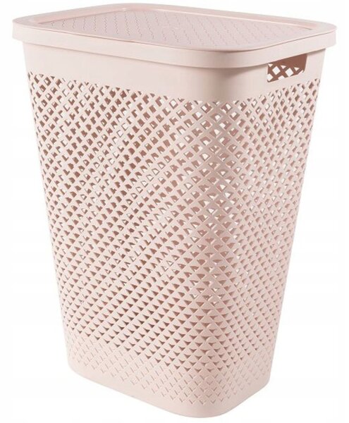 Koš na prádlo Curver PURE 55l růžový