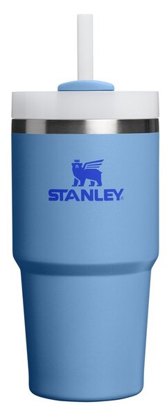 Modrá termoska s brčkem z nerezové oceli 600 ml Quencher H2.O FlowState™ Tumbler Blue Sky – Stanley