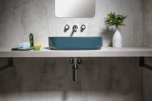 Isvea Infinity umyvadlo 55x36 cm oválné na pult matný 10NF65055-2P