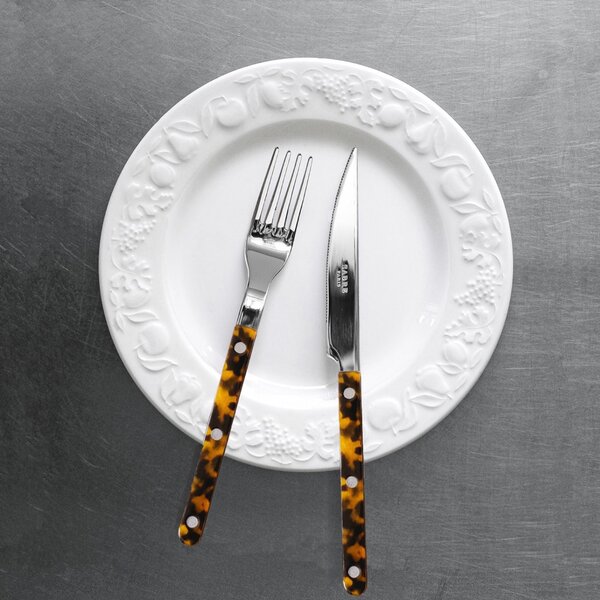 4-dílná sada příborů Bistrot Brillant – Faux Tortoise