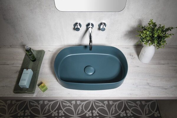 Isvea Infinity umyvadlo 55x36 cm oválné na pult matný 10NF65055-2P
