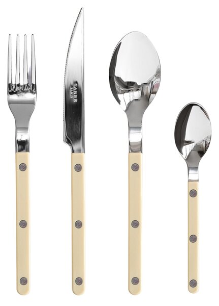4-dílná sada příborů Bistrot Brillant – Ivory