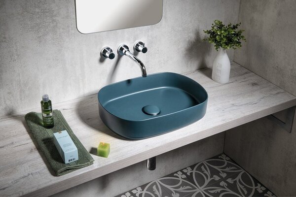 Isvea Infinity umyvadlo 55x36 cm oválné na pult matný 10NF65055-2P