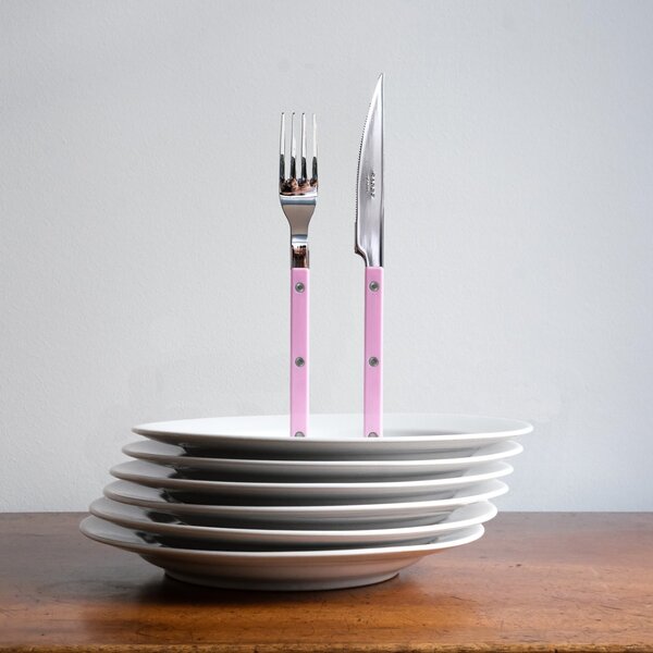 4-dílná sada příborů Bistrot Brillant – Pink