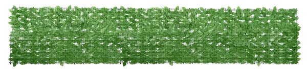 Balkónová zástěna se zelenými listy 400 x 75 cm 315496