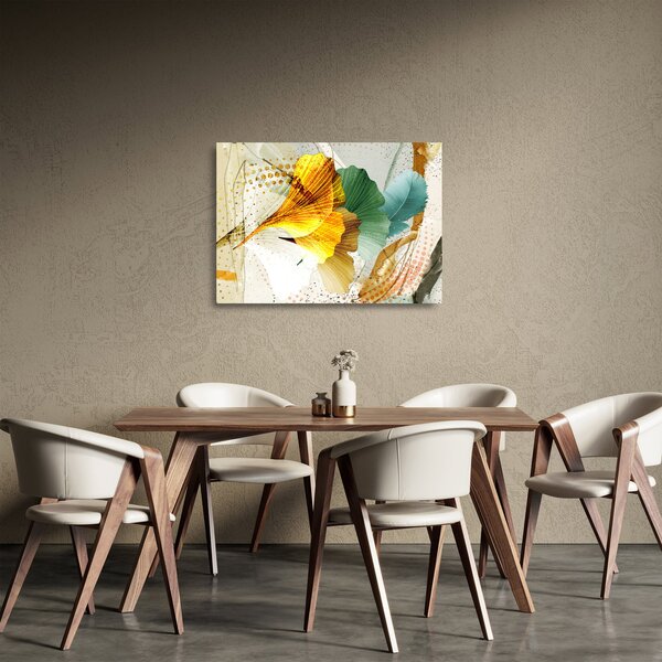 Skleněný obraz - Listy (70x50 cm)