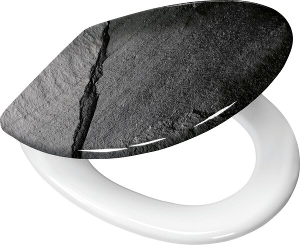 Kleine Wolke Slate záchodové prkénko s pomalým sklápěním 1862905075