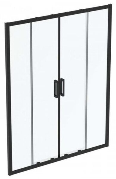 Ideal Standard Connect 2 sprchové dveře 160 cm sklopné černá matný/průhledné sklo K9282V3