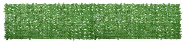 Balkónová zástěna se zelenými listy 500 x 100 cm 315501