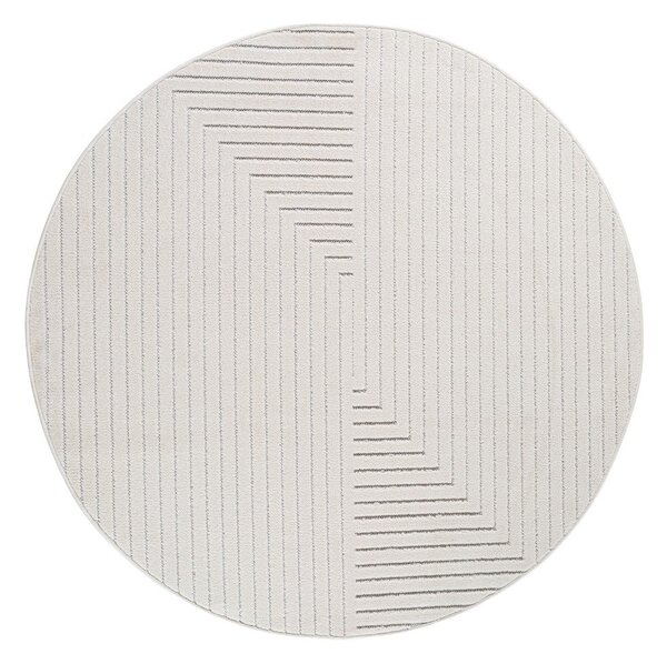 Krémový kulatý vnitřní a venkovní koberec ø 120 cm Nova 1202 – Ayyildiz Carpets