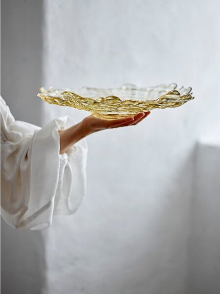 Béžová skleněná mísa ø 38,5 cm Asimi – Bloomingville