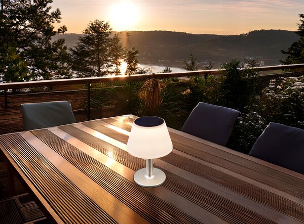 Globo Lighting Solar solární stolní lampa 1x1.5 W bílá 33548