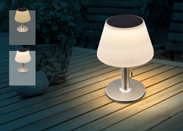 Globo Lighting Solar solární stolní lampa 1x1.5 W bílá 33548