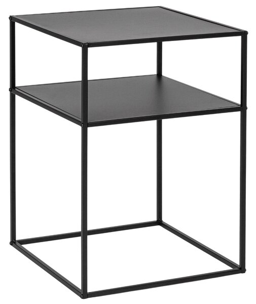 -25 % Dny MOMENTI– Bizzotto Černý kovový odkládací stolek Alrik 37,5 x 37,5 cm