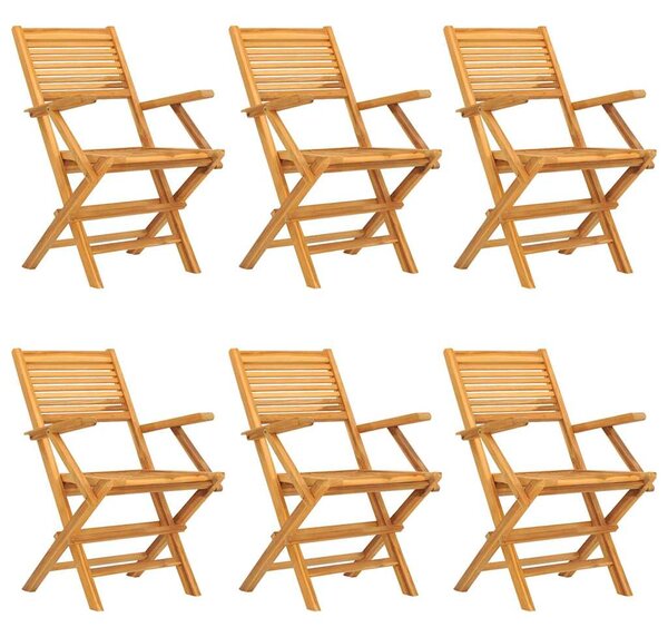 7dílný zahradní jídelní set masivní teakové dřevo 3155014