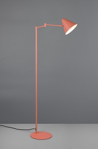 Oranžová stojací lampa s ohybatelnou konstrukcí (výška 126,5 cm) Cosima – Trio