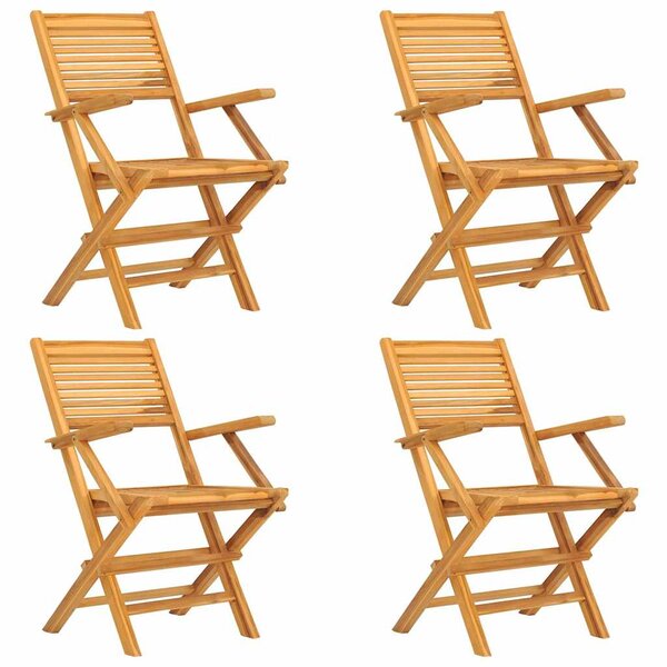 5dílný zahradní jídelní set masivní teakové dřevo 3155032