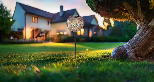 Globo Lighting Solar stojací lampa 1x0.06 W zlatá-stříbrná 33632