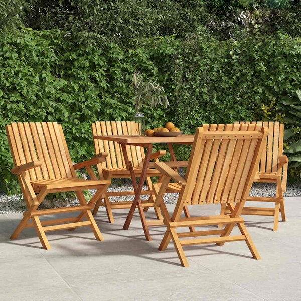 Skládací židle 4 ks 61x67x90 cm masivní teak 3155055
