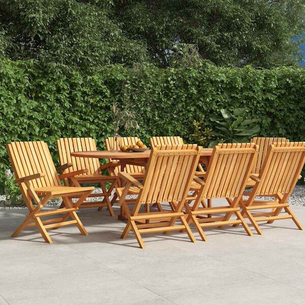 Skládací židle 8 ks 61x67x90 cm masivní teak 3155057
