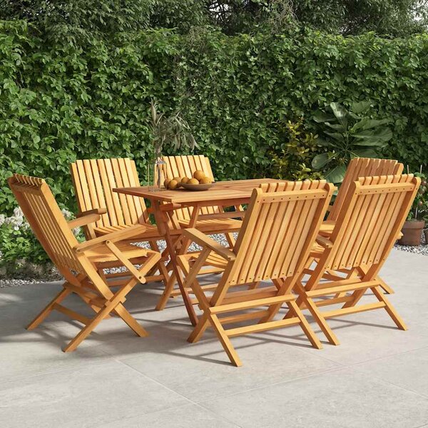 Skládací židle 6 ks 61x67x90 cm masivní teak 3155056