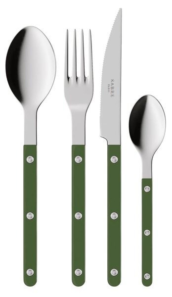 4-dílná sada příborů Bistrot Brillant – Green