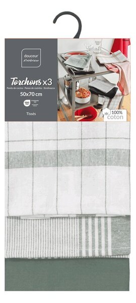 Bavlněné utěrky v sadě 3 ks 50x70 cm Vibrato – douceur d'intérieur