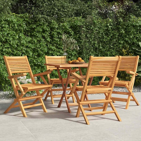 Skládací židle 4 ks 55x62x90 cm masivní teak 3155067